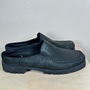 Women’s Sperry Loafers Lug Sole Slip On Clog 8.5 M  Black